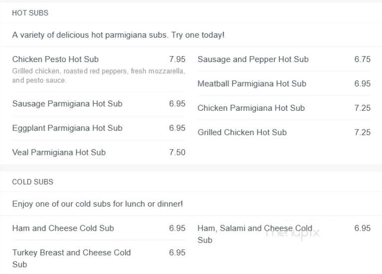 Ferraro's Pizza - Bradenton, FL menu_pic