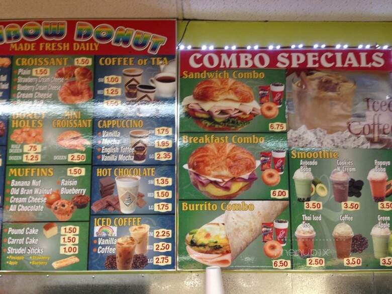 Rainbow Donuts - Gardena, CA menu_pic