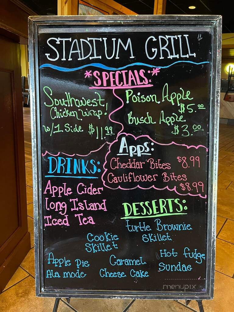 Stadium Grill - Mattoon, IL menu_pic