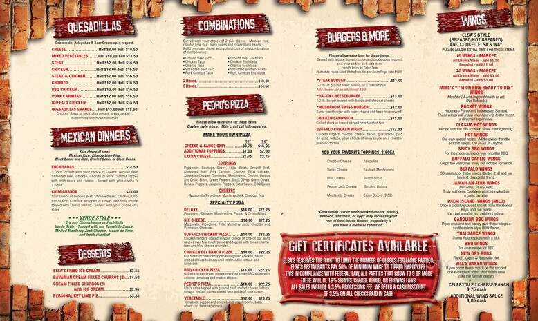 Elsa's Cantina - Kettering, OH menu_pic