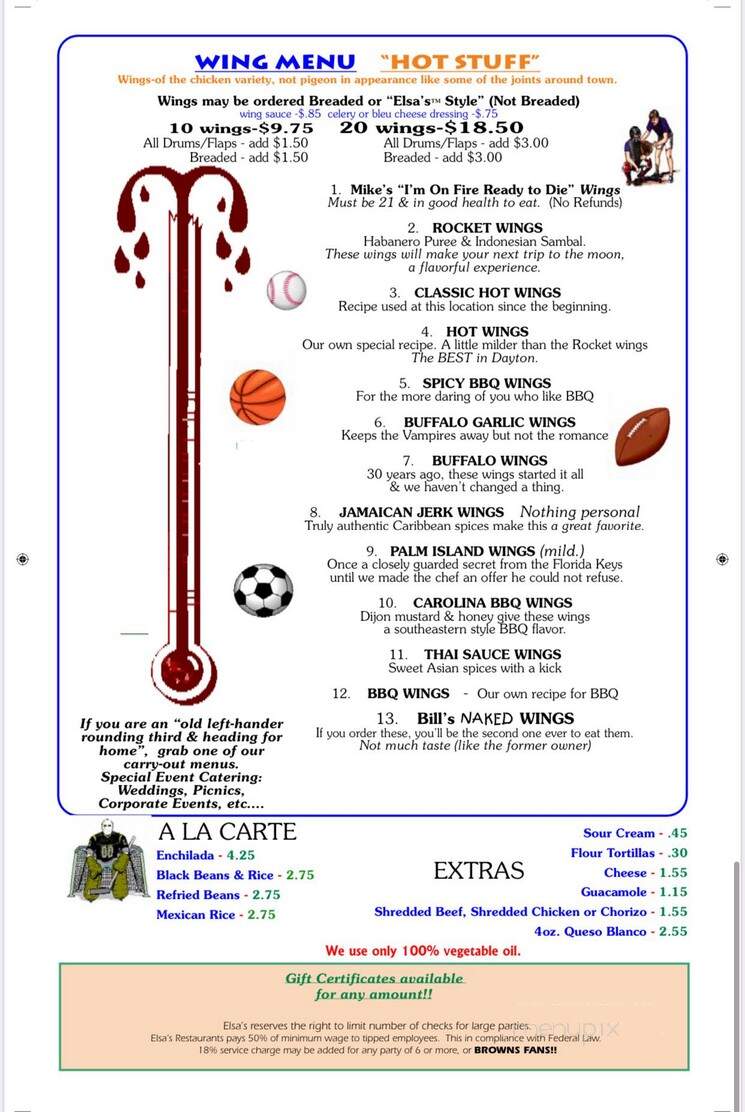 Elsa's Cantina - Kettering, OH menu_pic