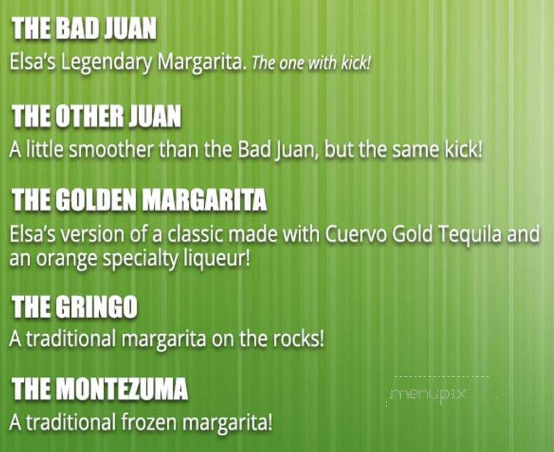 Elsa's Cantina - Kettering, OH menu_pic