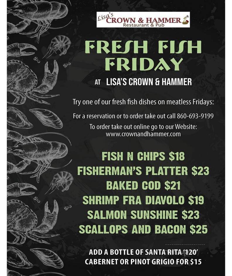 Crown and Hammer - Collinsville, CT menu_pic