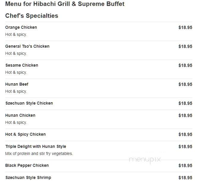 Hibachi Grill & Supreme Buffet - Grand Rapids, MI