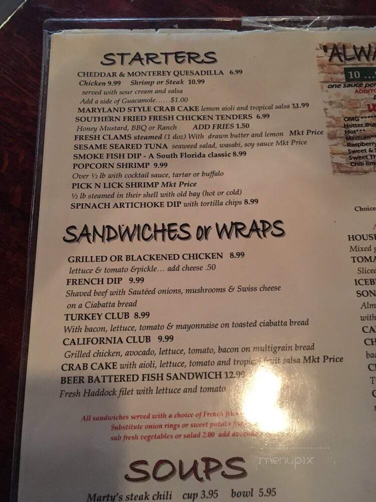 Brass Monkey - Lake Worth, FL menu_pic
