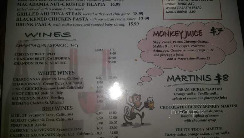 Brass Monkey - Lake Worth, FL menu_pic