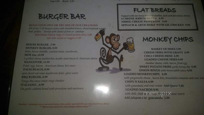 Brass Monkey - Lake Worth, FL menu_pic