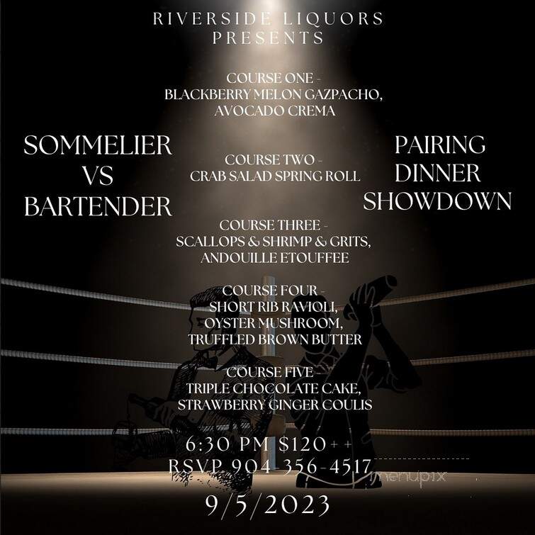 Riverside Liquors & Village Wine Shop - Jacksonville, FL menu_pic