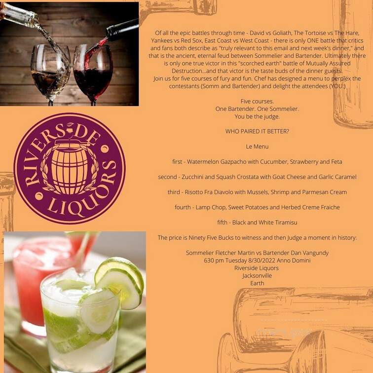 Riverside Liquors & Village Wine Shop - Jacksonville, FL menu_pic
