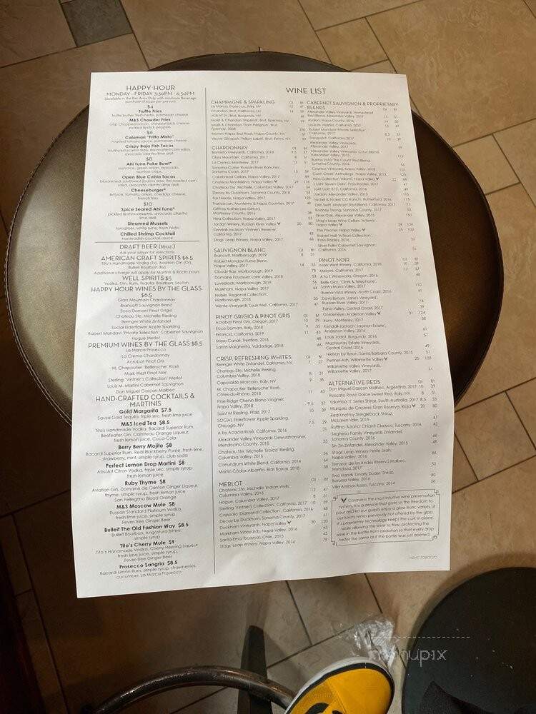 McCormick & Schmick's Harborside at National Harbor - Oxon Hill, MD menu_pic