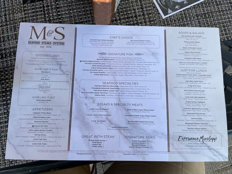 McCormick & Schmick's Harborside at National Harbor - Oxon Hill, MD menu_pic
