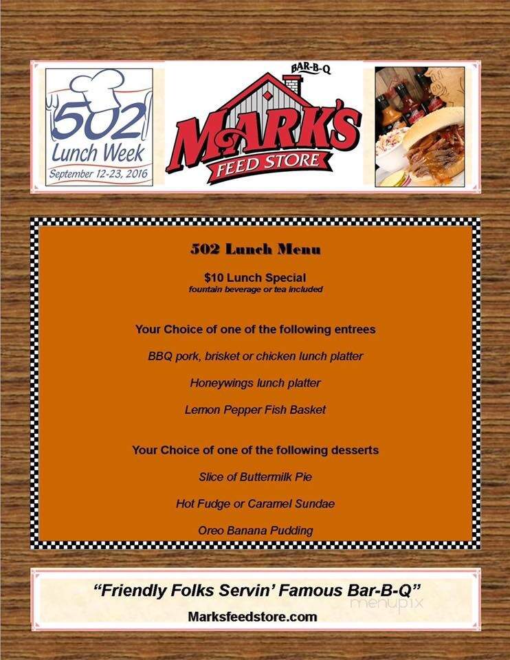 Mark's Feed Store Bar-B-Q - New Albany, IN