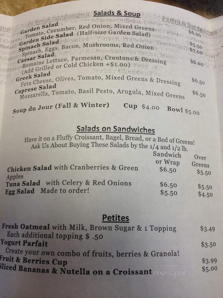 Cafe Flora - Cherry Hill, NJ menu_pic