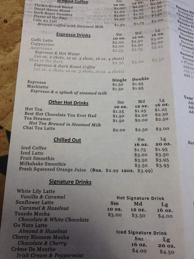 Cafe Flora - Cherry Hill, NJ menu_pic
