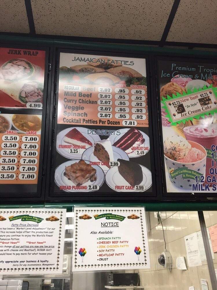 Royal Caribbean Bakery - Bronx, NY menu_pic