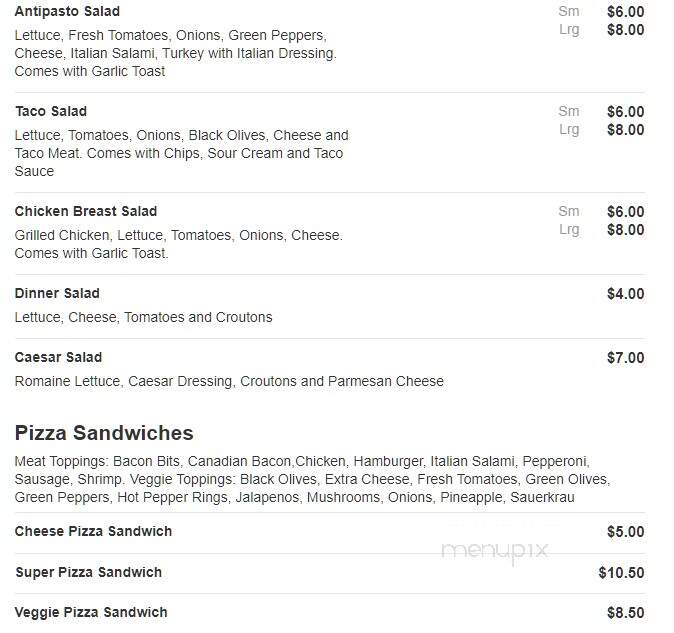 Carbone's Pizzeria - River Falls, WI menu_pic