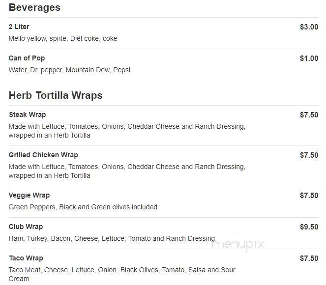Carbone's Pizzeria - River Falls, WI menu_pic
