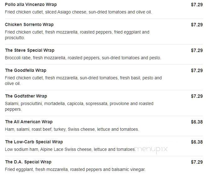 Montalbano's - Staten Island, NY menu_pic