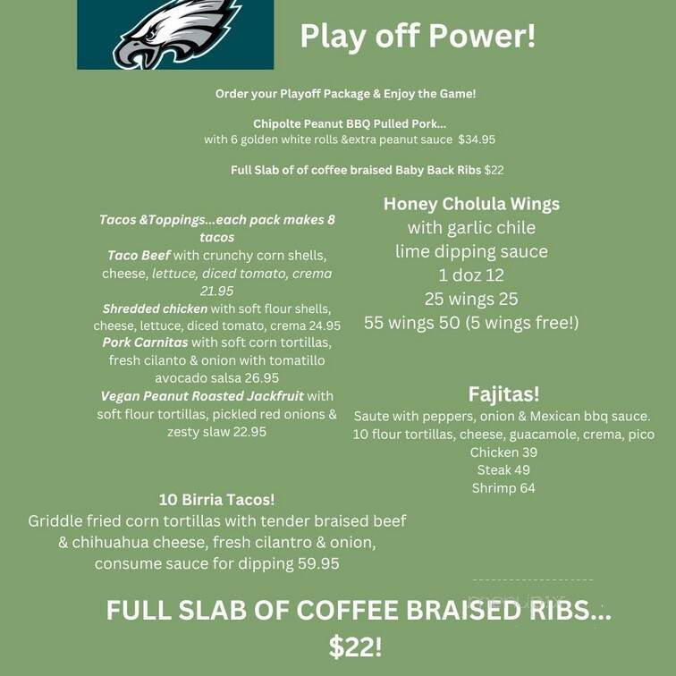 Tortilla Press Cantina - Pennsauken, NJ menu_pic