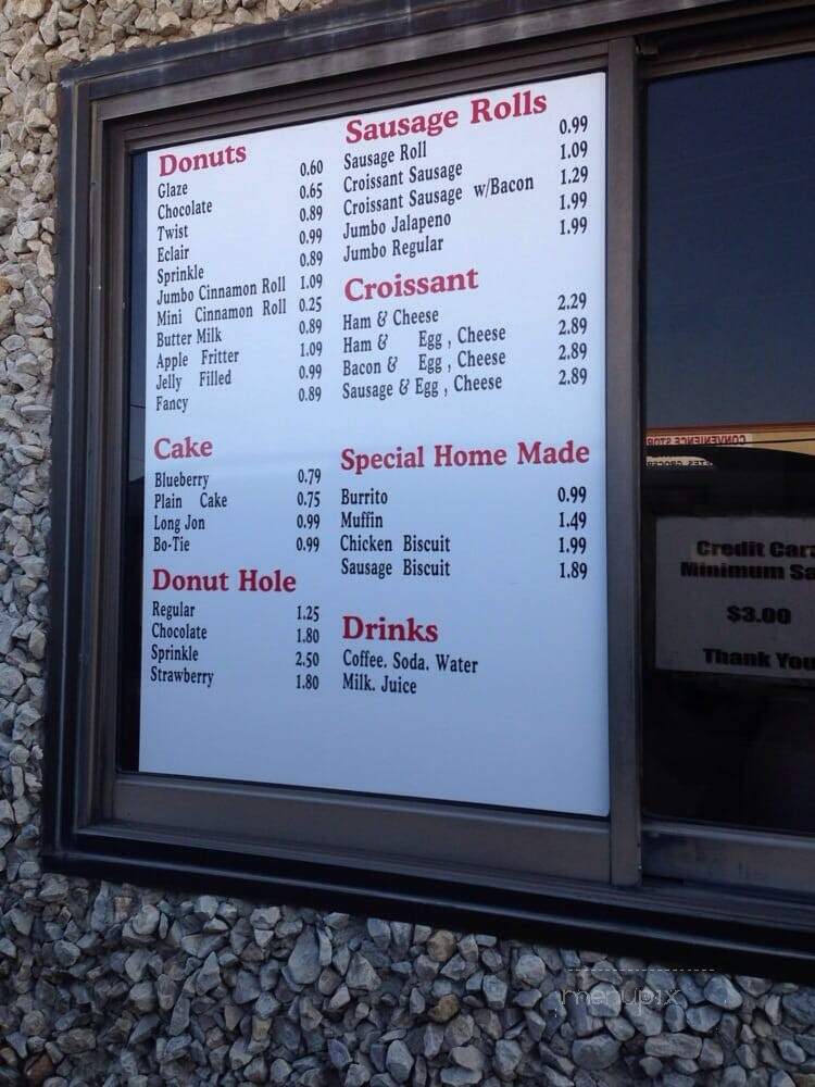Donut Palace - Sachse, TX menu_pic