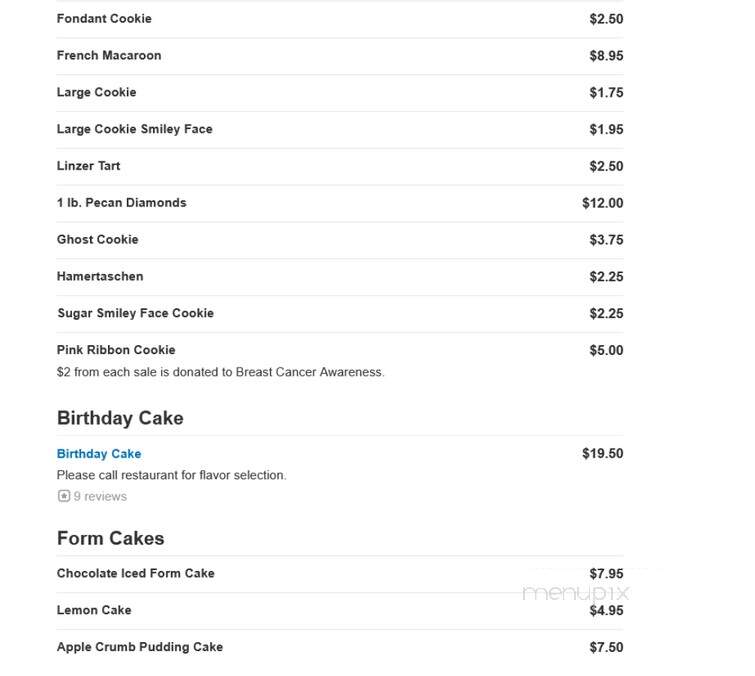 Millers Bakery - Tenafly, NJ