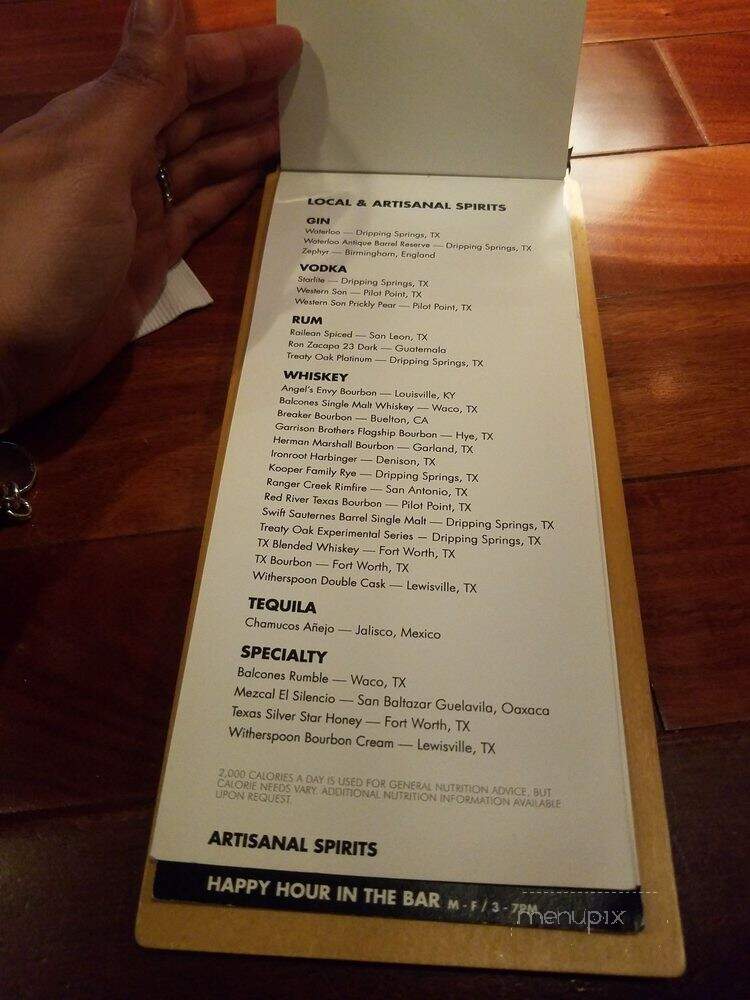 Seasons 52 - Plano, TX menu_pic