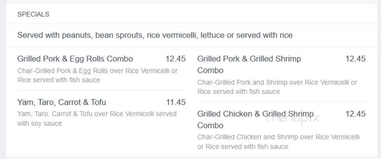 Pho 99 Vietnamese Restaurant - Franklin Park, NJ menu_pic