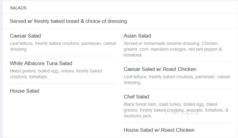 Blue Frog Bakery - Orange, CA menu_pic
