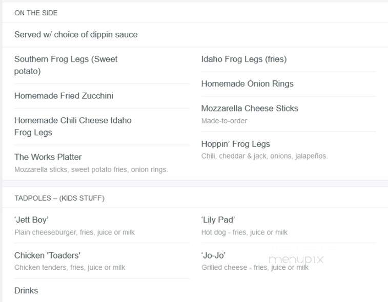 Blue Frog Bakery - Orange, CA menu_pic