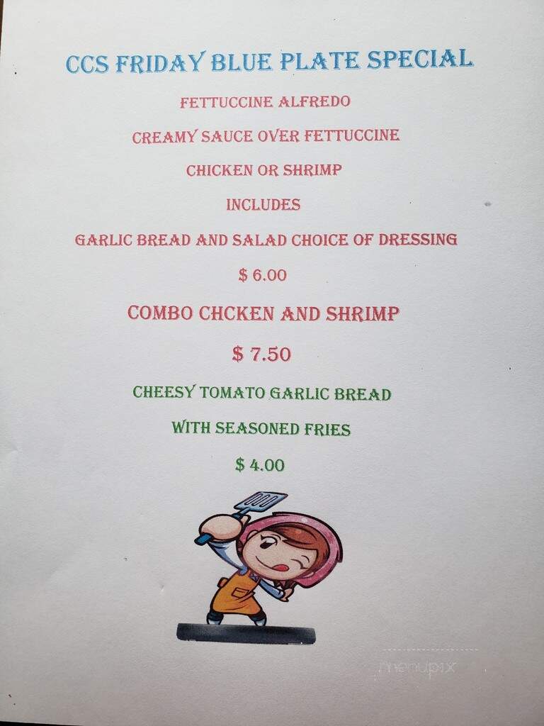 Cc's Grove Inn - Willow Springs, IL menu_pic
