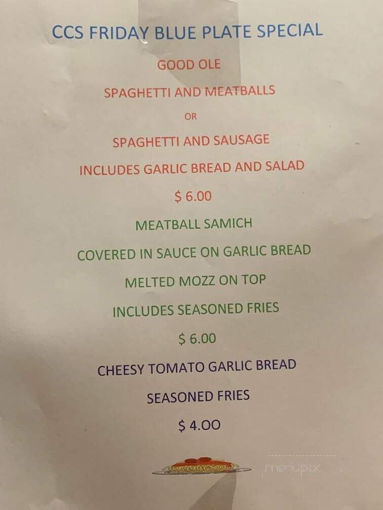 Cc's Grove Inn - Willow Springs, IL menu_pic