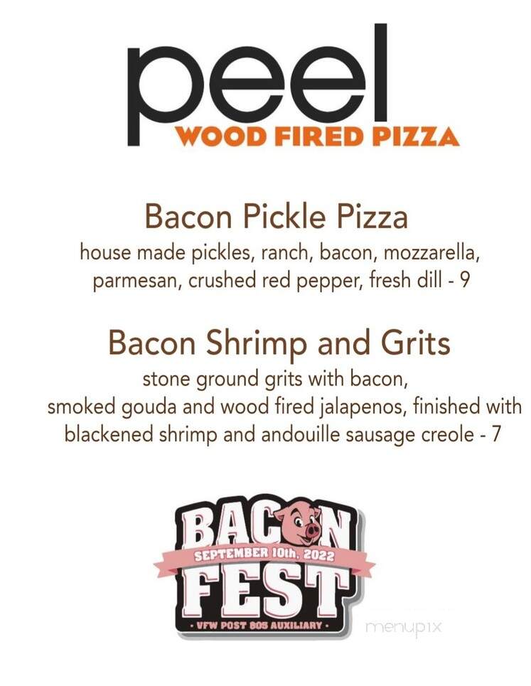 Peel Wood Fired Pizza - Edwardsville, IL menu_pic