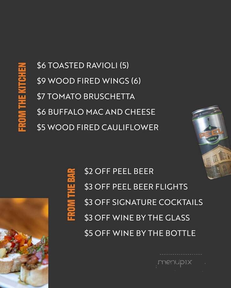 Peel Wood Fired Pizza - Edwardsville, IL menu_pic