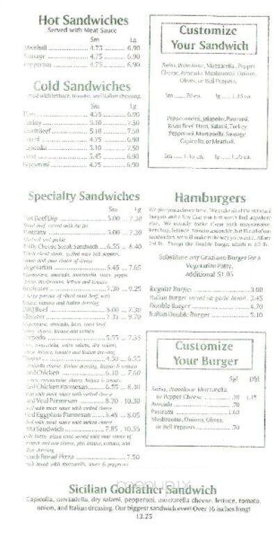 Graziano's - Yorba Linda, CA menu_pic