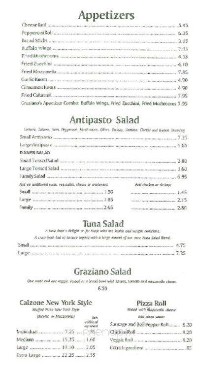 Graziano's - Yorba Linda, CA menu_pic