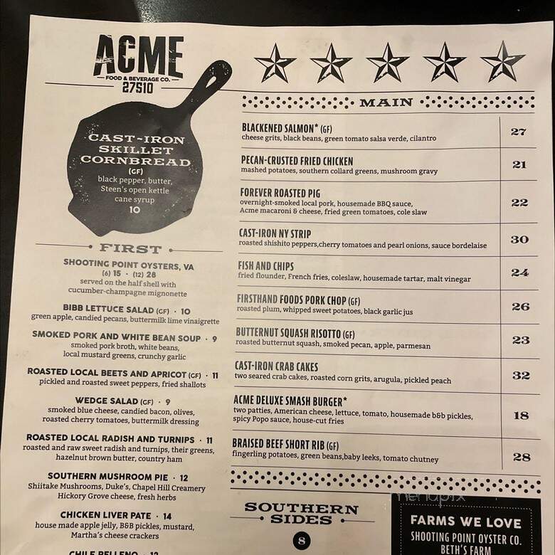 Acme Food & Beverage - Carrboro, NC