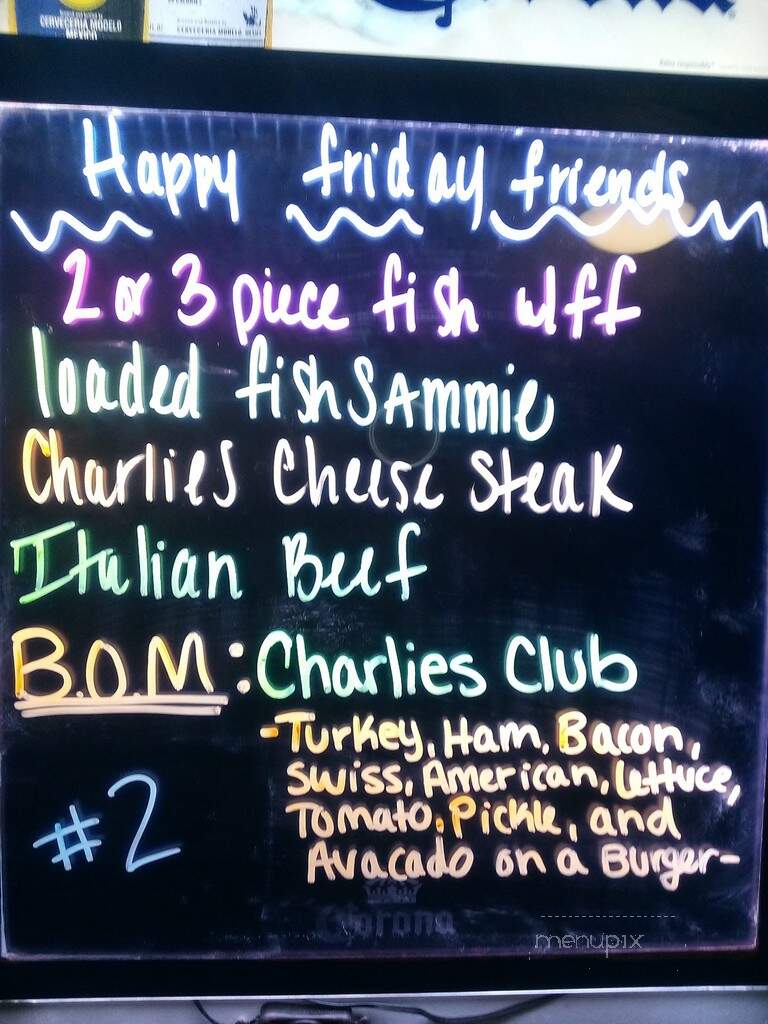 Charlie's Place - Janesville, WI menu_pic