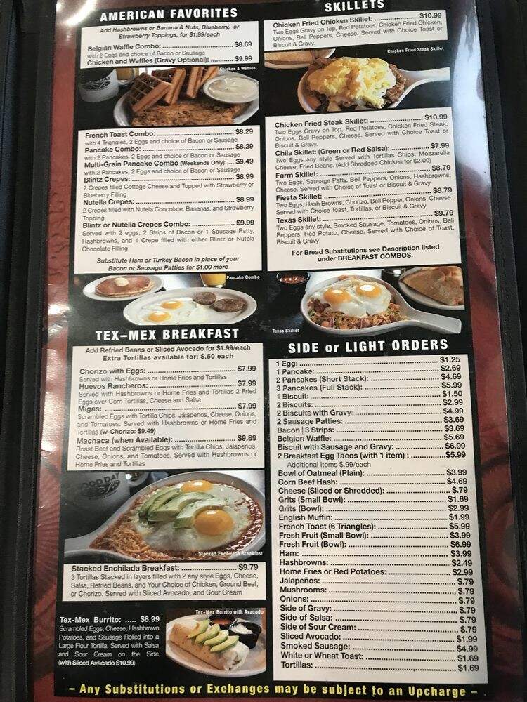 Good Day Cafe - Grand Prairie, TX menu_pic