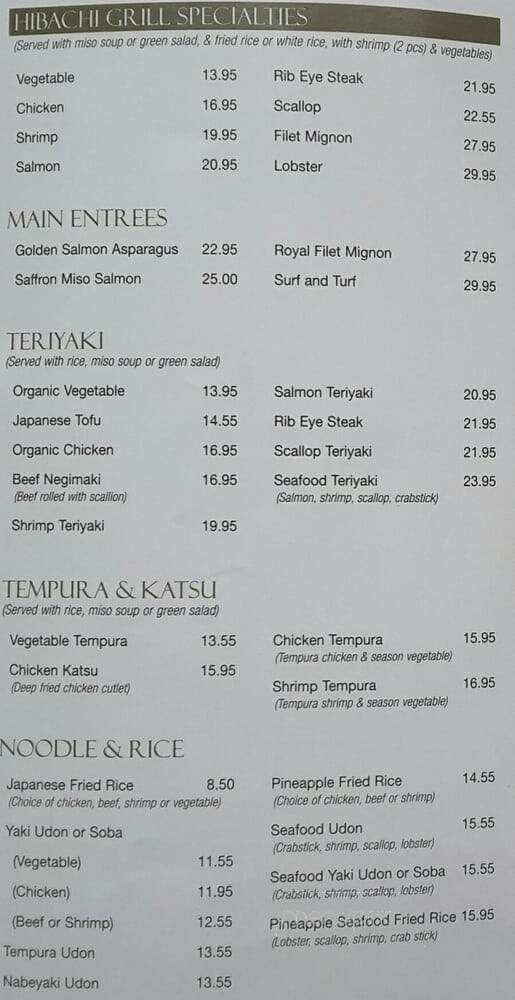 Otani Japanese Cuisine - Gambrills, MD menu_pic