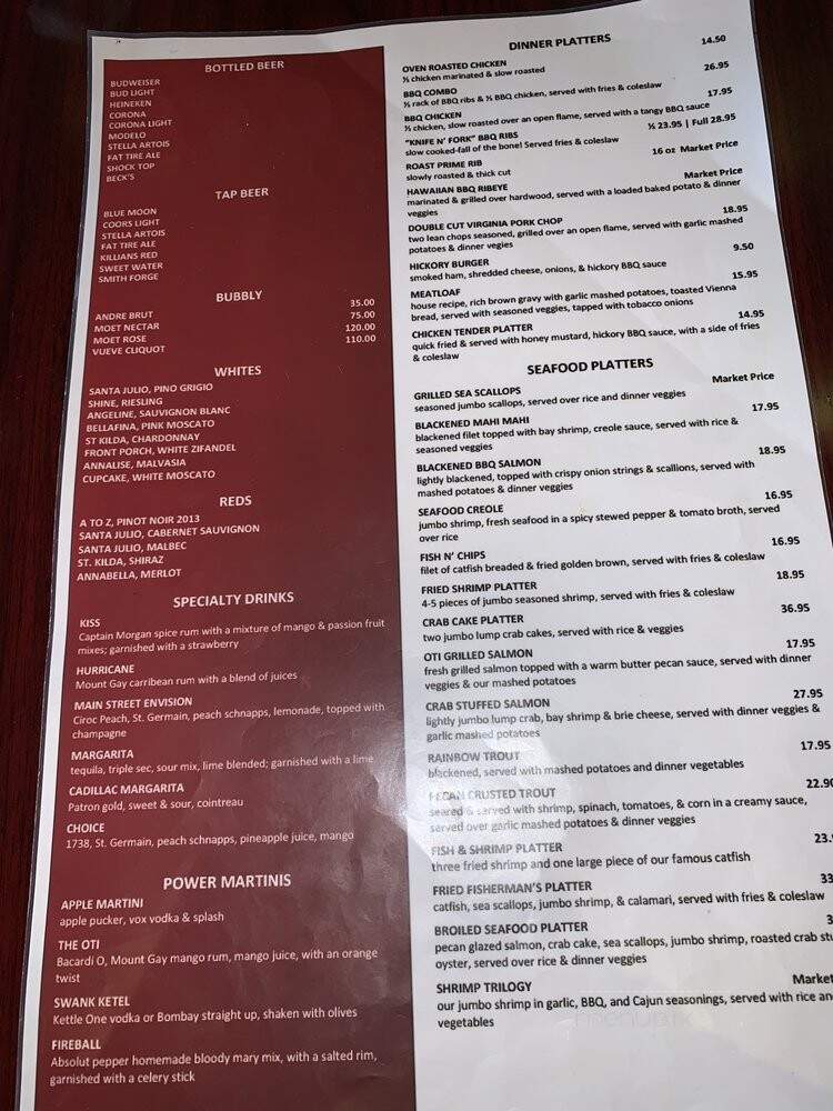 Old Towne Inn - Upper Marlboro, MD menu_pic