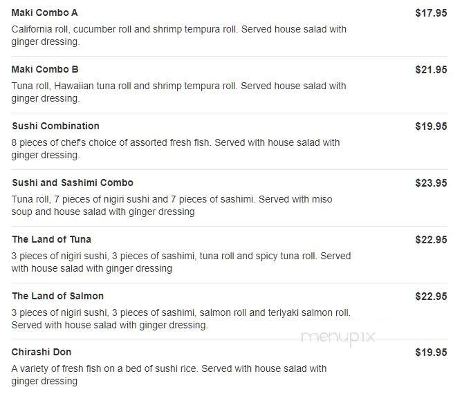 Rice Chinese and Sushi Restaurant - Canton, GA menu_pic