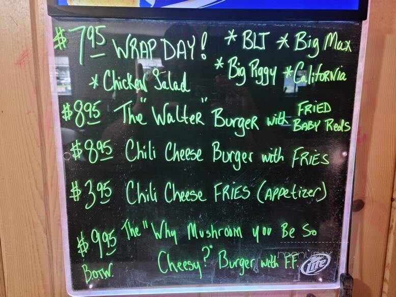 Brackett Bar - Fall Creek, WI menu_pic