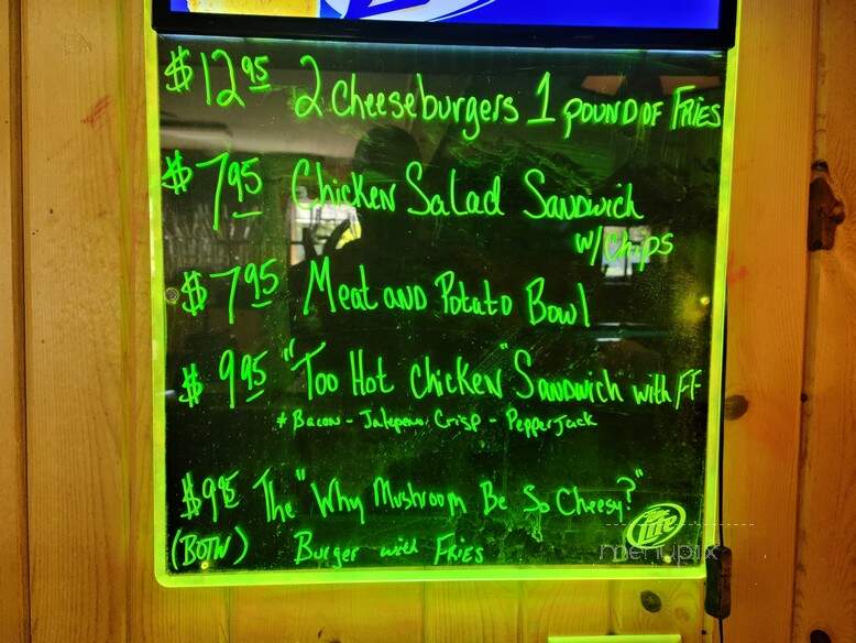 Brackett Bar - Fall Creek, WI menu_pic