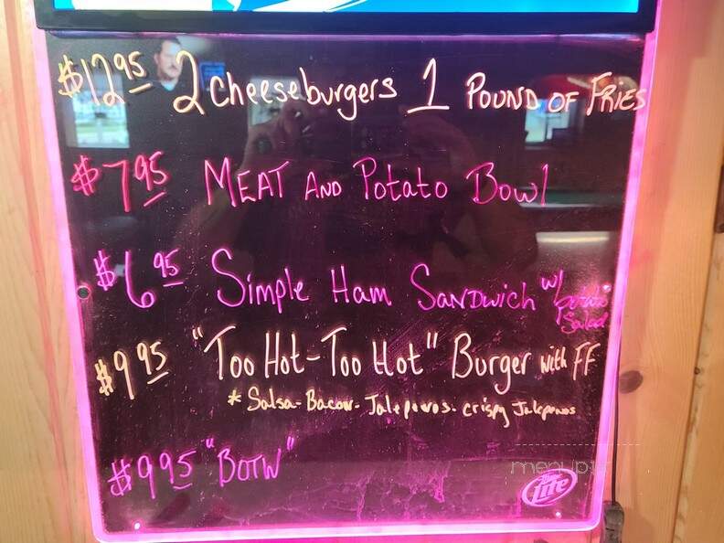 Brackett Bar - Fall Creek, WI menu_pic