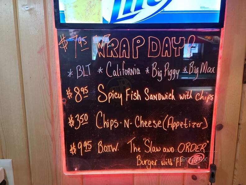 Brackett Bar - Fall Creek, WI menu_pic