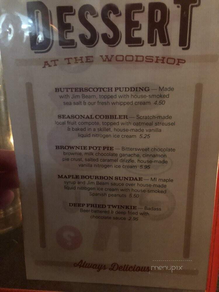 Union Woodshop - Clarkston, MI menu_pic