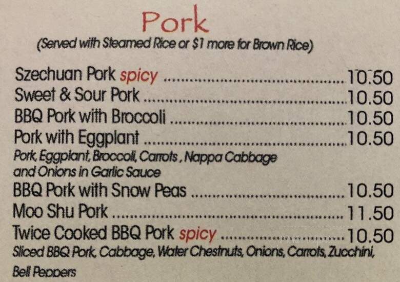 Dragon Village - Oro Valley, AZ menu_pic