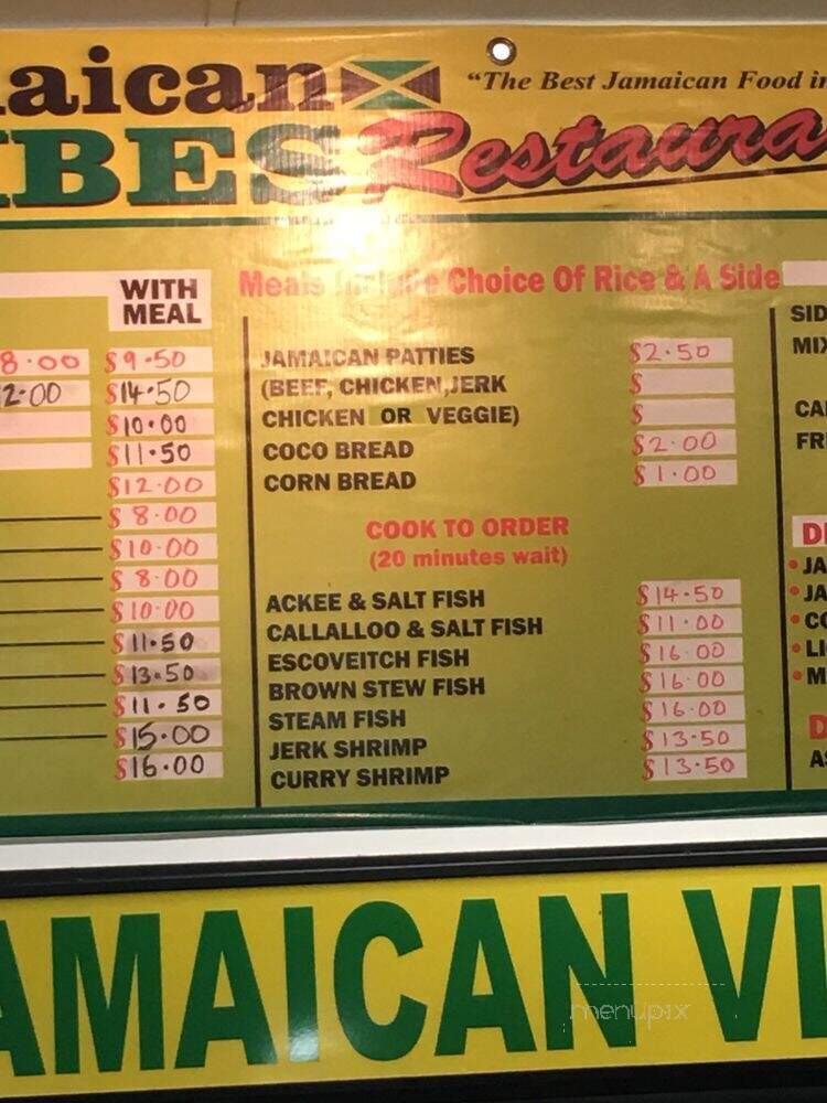 Jamaican Vibes Restaurant - Mobile, AL menu_pic