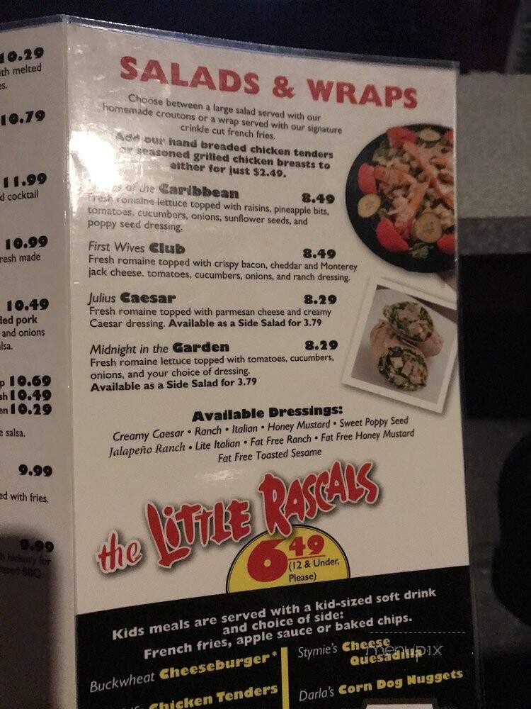 Cinema Cafe - Hampton, VA menu_pic