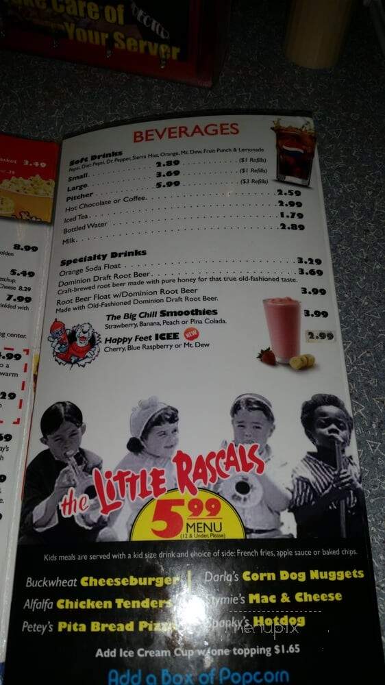 Cinema Cafe - Hampton, VA menu_pic